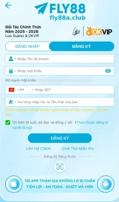 Đăng Ký Tài Khoản FLY88A – Bắt Đầu Hành Trình Giải Trí Đỉnh Cao